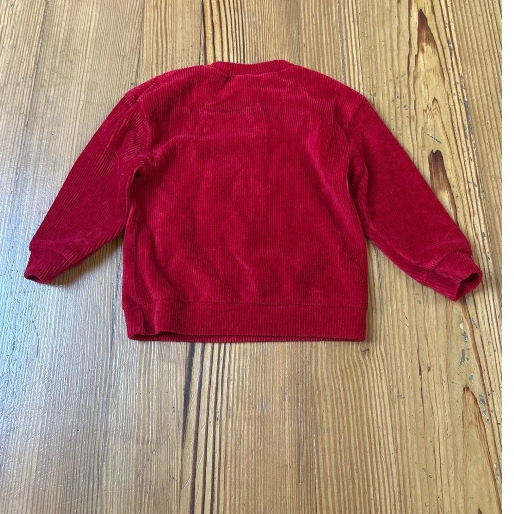 Carter's Sweatshirt Kids Red Christmas Best Gift Ever Corduroy SIZE 18m